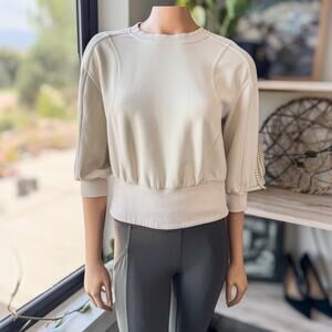 Lululemon, Softstreme Ribbed Hem Pullover in Natural Ivory, Women’s Size 6